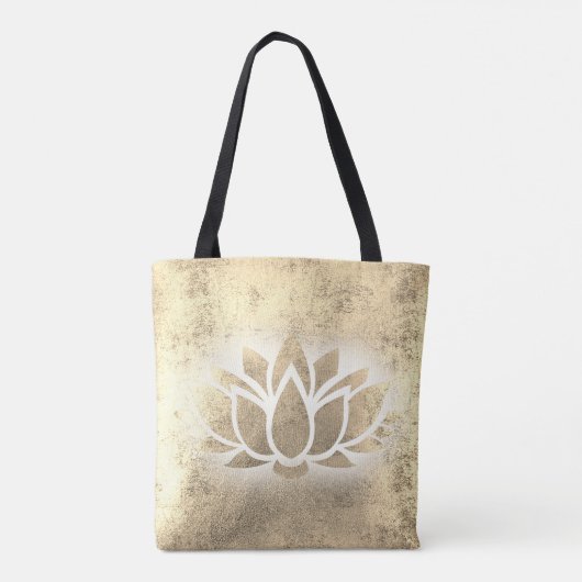 Goldlotus-Blume Tasche (Rückseite)