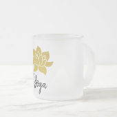 *~* GoldLotusyogi-Yoga goldenes Lotus Mattglastasse (VorderseiteRechts)