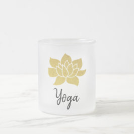 *~* GoldLotusyogi-Yoga goldenes Lotus Mattglastasse