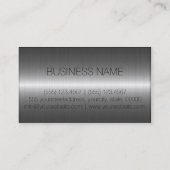 GoldluxusEdelstahl-Metallmonogramm Visitenkarte (Rückseite)