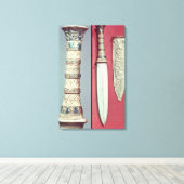 Goldmagger und -schuh, Schatz von Tutankhamun, c.1 Leinwanddruck (Insitu (Holzboden))