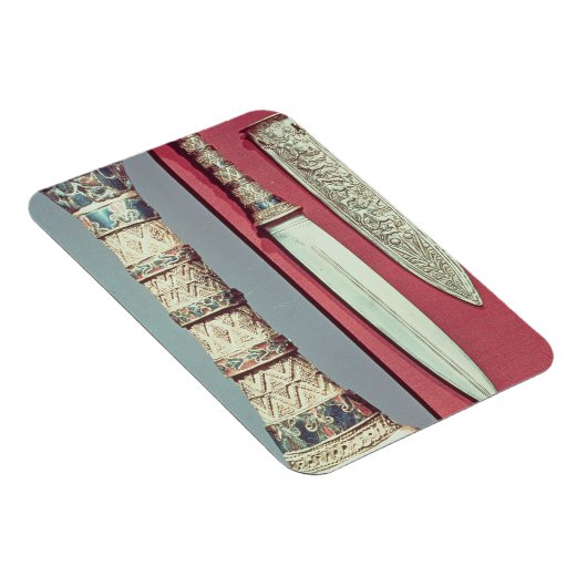 Goldmagger und -schuh, Schatz von Tutankhamun, c.1 Magnet (Rechte Seite)