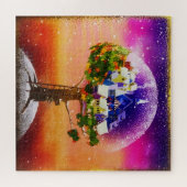 Goldmagic Planet Weihnachtsbaum Puzzle (Horizontal)