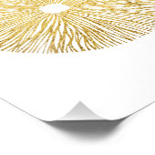 Goldmagie-Pilzspur Fotodruck (Ecke)