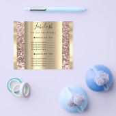 Goldmakeup Beauty Salon Rose Haar Nägel Glitzer Flyer (Einzeln)