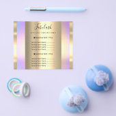 Goldmakeup Beauty Salon Rose Haarbängel Lila Flyer (Einzeln)