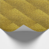 Goldmakrelen-Glitzer Geschenkpapier (Ecke)