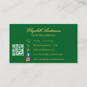 Goldmakrelenheft Visitenkarte (Rückseite)