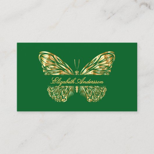 Goldmakrelenheft Visitenkarte (Vorderseite)