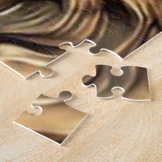 Goldmakrelenkopf Puzzle (Seite)