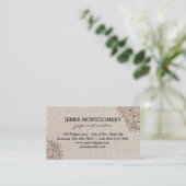 GoldMandala des Yoga-Lehrer-Imitat-Glitzer-| Boho Visitenkarte (Stehend Vorderseite)