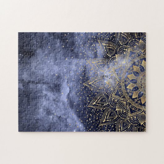 Goldmandala-Konfetti-Design Puzzle (Horizontal)