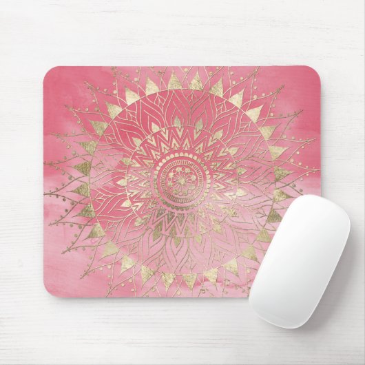Goldmandala Mousepad (Mit Mouse)