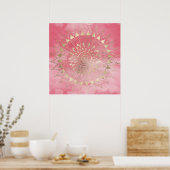 Goldmandala Poster (Küche)