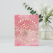 Goldmandala Postkarte (Stehend Vorderseite)