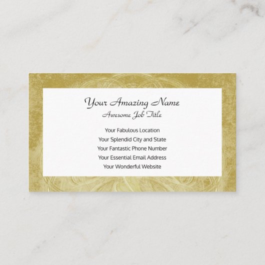 Goldmandala Visitenkarte (Rückseite)