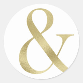 Goldmantel und Aufkleber, Folien-Schriftart Runder Aufkleber