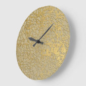 Goldmarbling: Grunge Texture Design Große Wanduhr (Winkel)