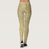 Goldmarbling: Grunge Texture Design Leggings (Rückseite)