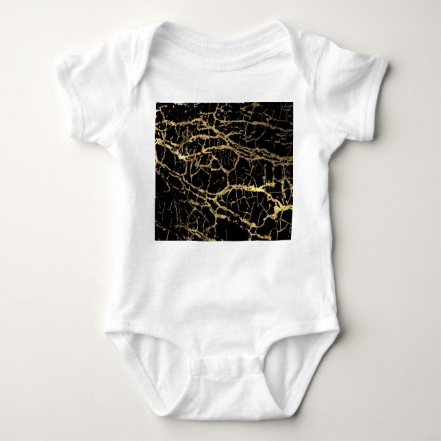 Goldmarbling Texture: Luxe Design Element Baby Strampler (Vorderseite)