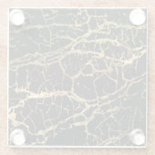 Goldmarbling Texture: Luxe Design Element Glasuntersetzer (Rückseite)