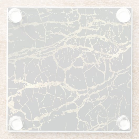 Goldmarbling Texture: Luxe Design Element Glasuntersetzer (Rückseite)