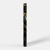 Goldmarbling Texture: Luxe Design Element iPhone Hülle (Rechte Seite)
