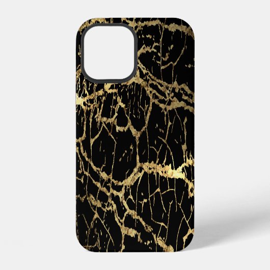 Goldmarbling Texture: Luxe Design Element iPhone Hülle (Rückseite)