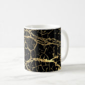 Goldmarbling Texture: Luxe Design Element Kaffeetasse (VorderseiteRechts)