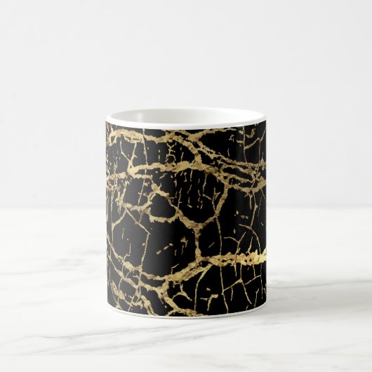 Goldmarbling Texture: Luxe Design Element Kaffeetasse (Mittel)