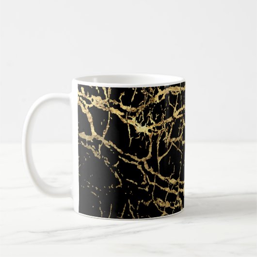 Goldmarbling Texture: Luxe Design Element Kaffeetasse (Links)