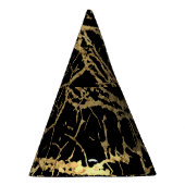 Goldmarbling Texture: Luxe Design Element Partyhütchen (Rechts)