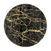 Goldmarbling Texture: Luxe Design Element Schneidebrett (Vorderseite)