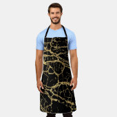 Goldmarbling Texture: Luxe Design Element Schürze (Getragen)