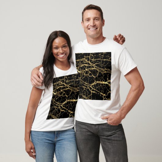 Goldmarbling Texture: Luxe Design Element T-Shirt (Unisex)
