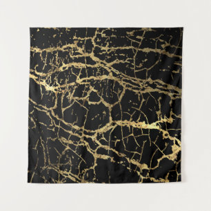 Goldmarbling Texture: Luxe Design Element Wandteppich