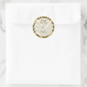 Goldmarke Runder Aufkleber (Tasche)