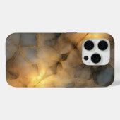 Goldmarmor-Abstraktdesign Case-Mate iPhone Hülle (Rückseite (Horizontal))