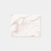Goldmarmor aus eleganter Rose Post-it Klebezettel (Vorderseite)