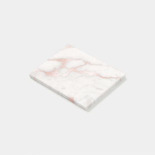 Goldmarmor aus eleganter Rose Post-it Klebezettel