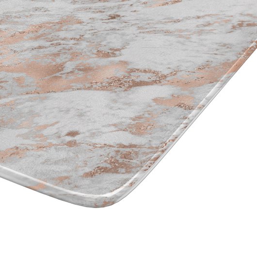 Goldmarmor aus Weiß und Rose 3 Schneidebrett (Ecke)