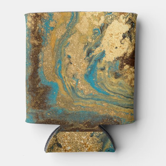 Goldmarmor: blaue Marmorstruktur. Dosenkühler (Vorderseite)