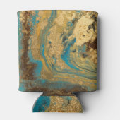 Goldmarmor: blaue Marmorstruktur. Dosenkühler (Rückseite)