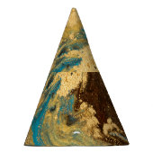 Goldmarmor: blaue Marmorstruktur. Partyhütchen (Rechts)