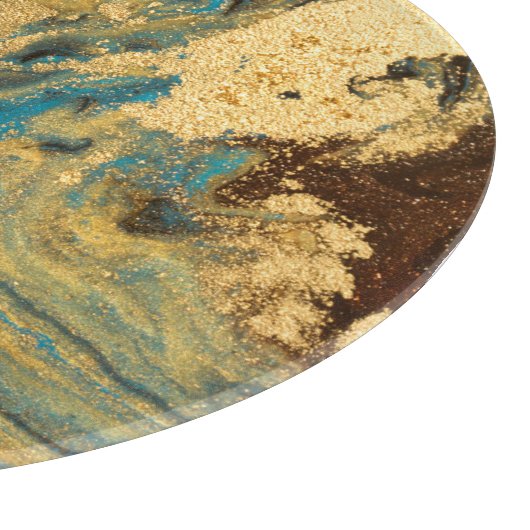 Goldmarmor: blaue Marmorstruktur. Schneidebrett (Ecke)