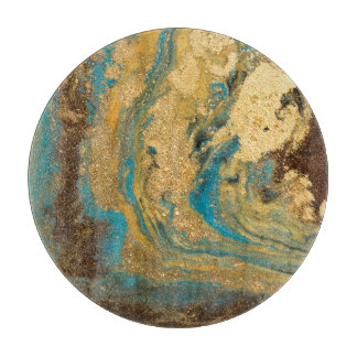 Goldmarmor: blaue Marmorstruktur. Schneidebrett