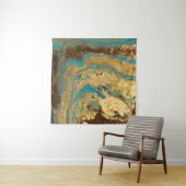 Goldmarmor: blaue Marmorstruktur. Wandteppich (Beispiel (Horizontal))