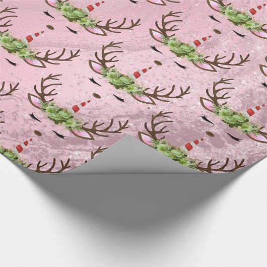 Goldmarmor der Girly-Rose Geschenkpapier (Ecke)