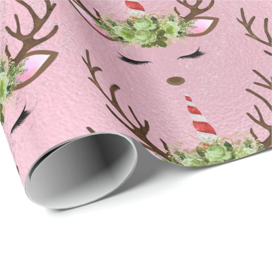 Goldmarmor der Girly-Rose Geschenkpapier (Rolleneckpunkt)