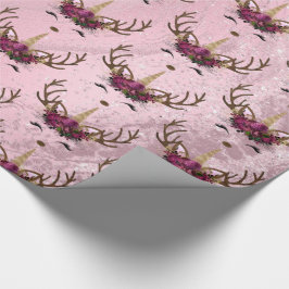 Goldmarmor der Girly-Rose Geschenkpapier